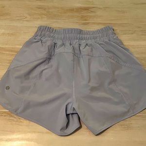 Lululemon Track That High Rise Lined Shorts in Powder Blue (Discontinued)